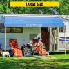 VEVOR RV Awning 19' Camper Awning Fabric, Trailer Awning Canopy Patio Camping Car Awning, Durable 15oz Vinyl Roller Tube for RV, Van, SUV, Patio Awnin