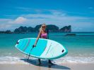 Inflatable Stand Up Paddle Boards 10'8''*33"*6" With Premium SUP Accessories & Backpack, Leash, Paddle, Hand Pump,Wide Stance, Non-Slip Comfort Deck f