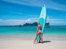 Inflatable Stand Up Paddle Boards 10'8''*33"*6" With Premium SUP Accessories & Backpack, Leash, Paddle, Hand Pump,Wide Stance, Non-Slip Comfort Deck f