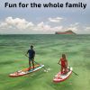 Inflatable Stand Up Paddleboard, Premium SUP Accessories - Backpack, Paddle, Pump and Leash, 32' Wide Board w Stable Non-Slip Deck for Adult | Family
